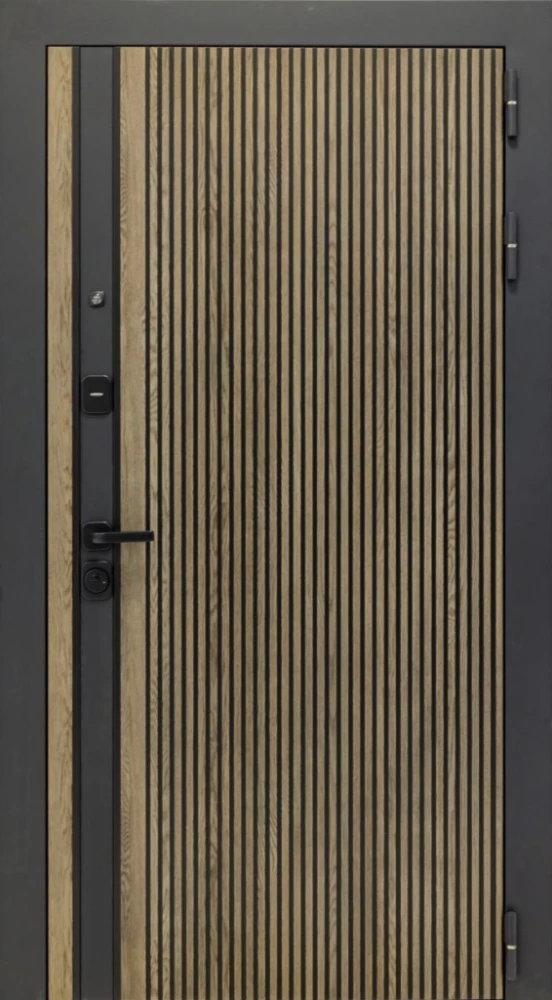 Входная дверь ДвериПРО Росна ФЛ-259 (10мм, Дуб с пилением) DPRO225872 внешняя сторона